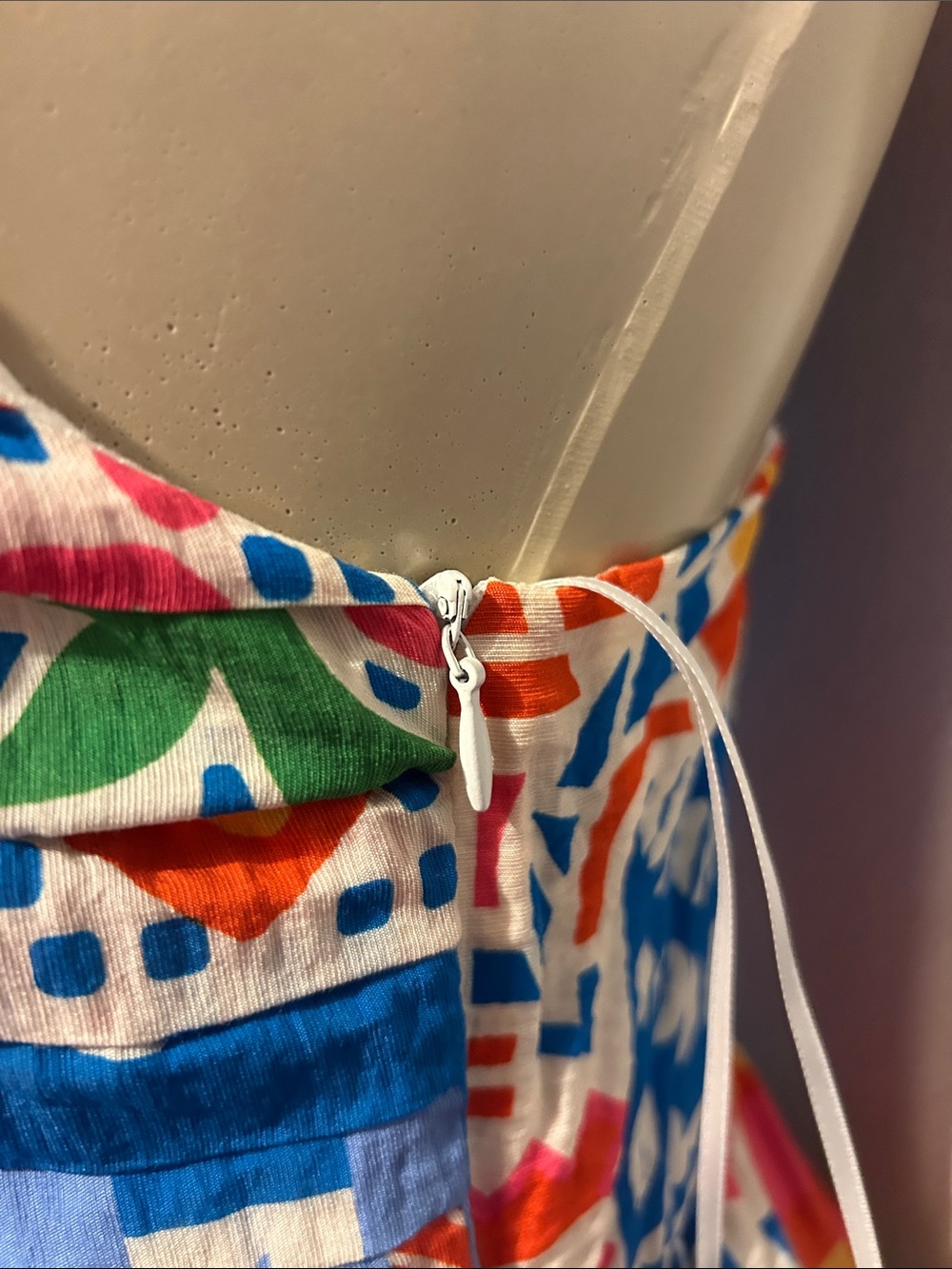 Skies Are Blue Multicolor Geometric Patchwork Maxi Dress - Picture 7 of 12